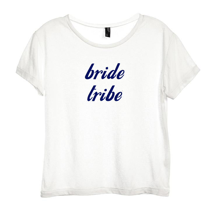BRIDE TRIBE [DISTRESSED WOMEN'S 'BABY TEE']