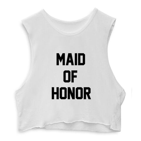 MAID OF HONOR  [CROP MUSCLE TANK]