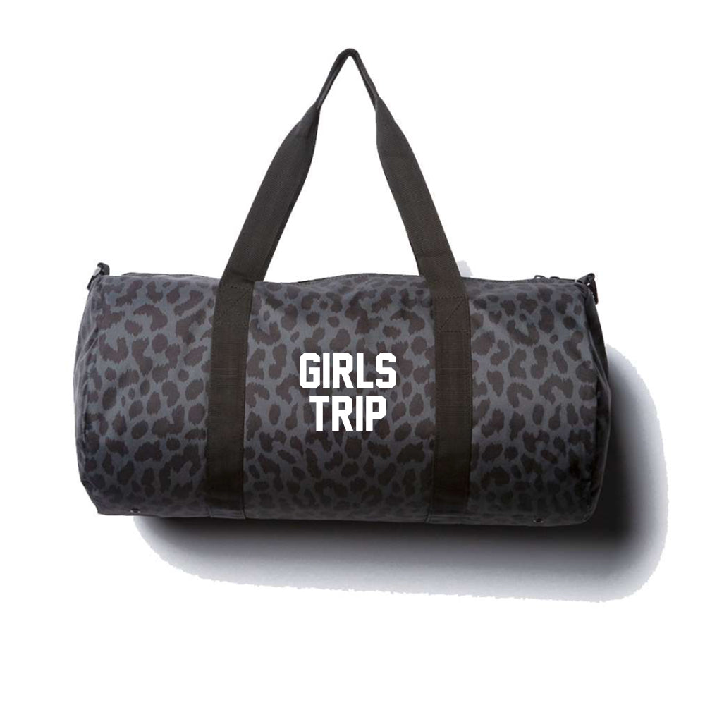 GIRLS TRIP [DAY TRIPPER DUFFEL BAG // BLACK CHEETAH]