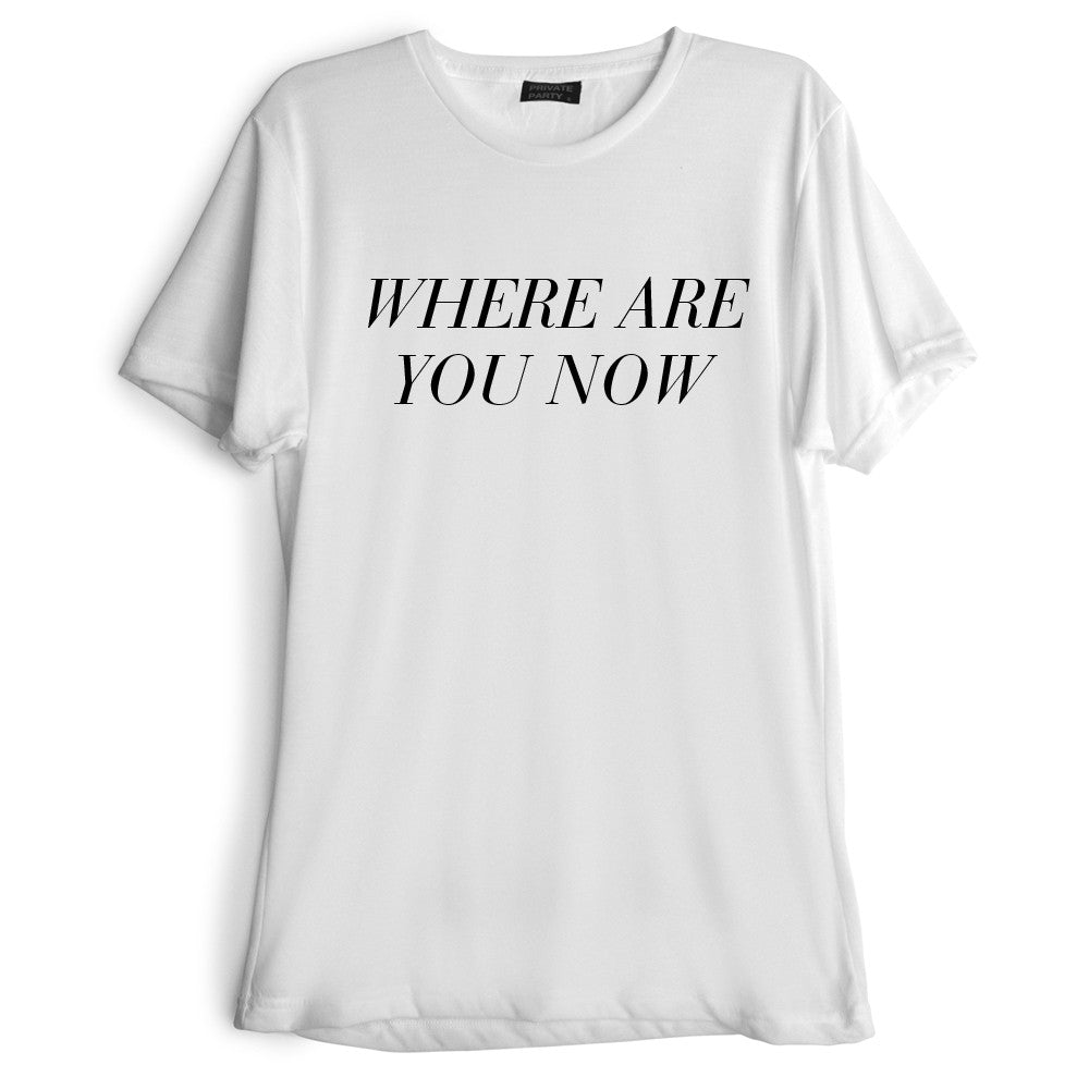 WHERE ARE YOU NOW  [TEE]
