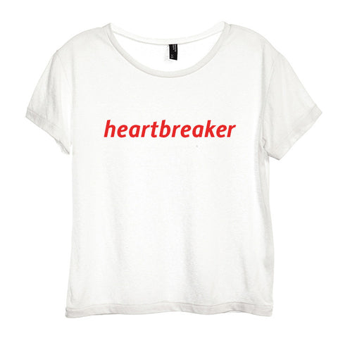 HEARTBREAKER [DISTRESSED WOMEN'S 'BABY TEE']