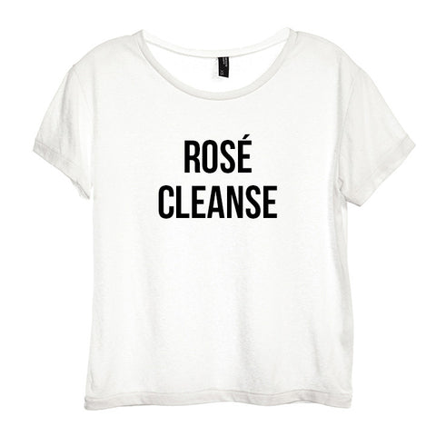 ROSÉ CLEANSE  [DISTRESSED WOMEN'S 'BABY TEE']