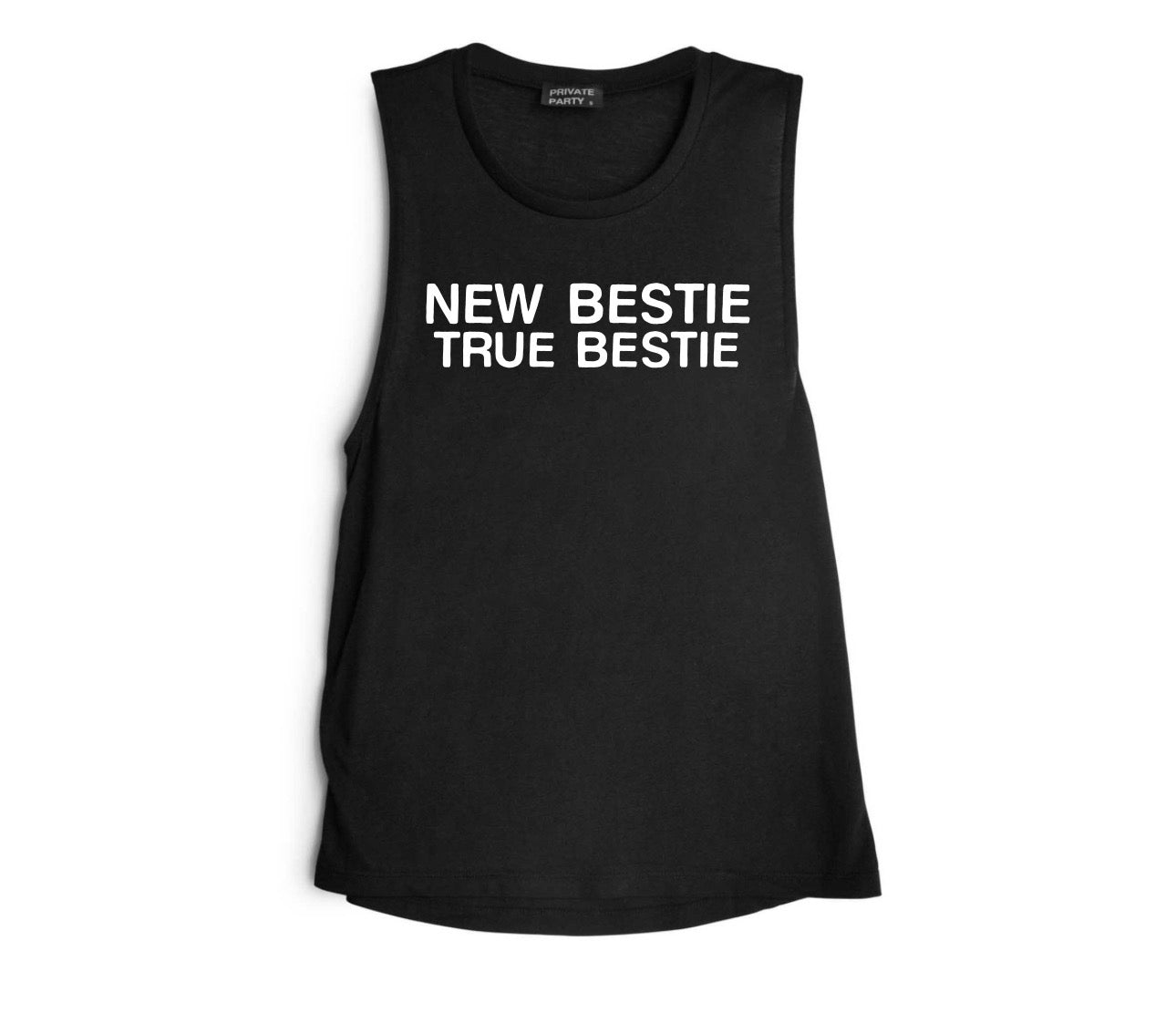 NEW BESTIE TRUE BESTIE [WOMEN'S MUSCLE TANK]
