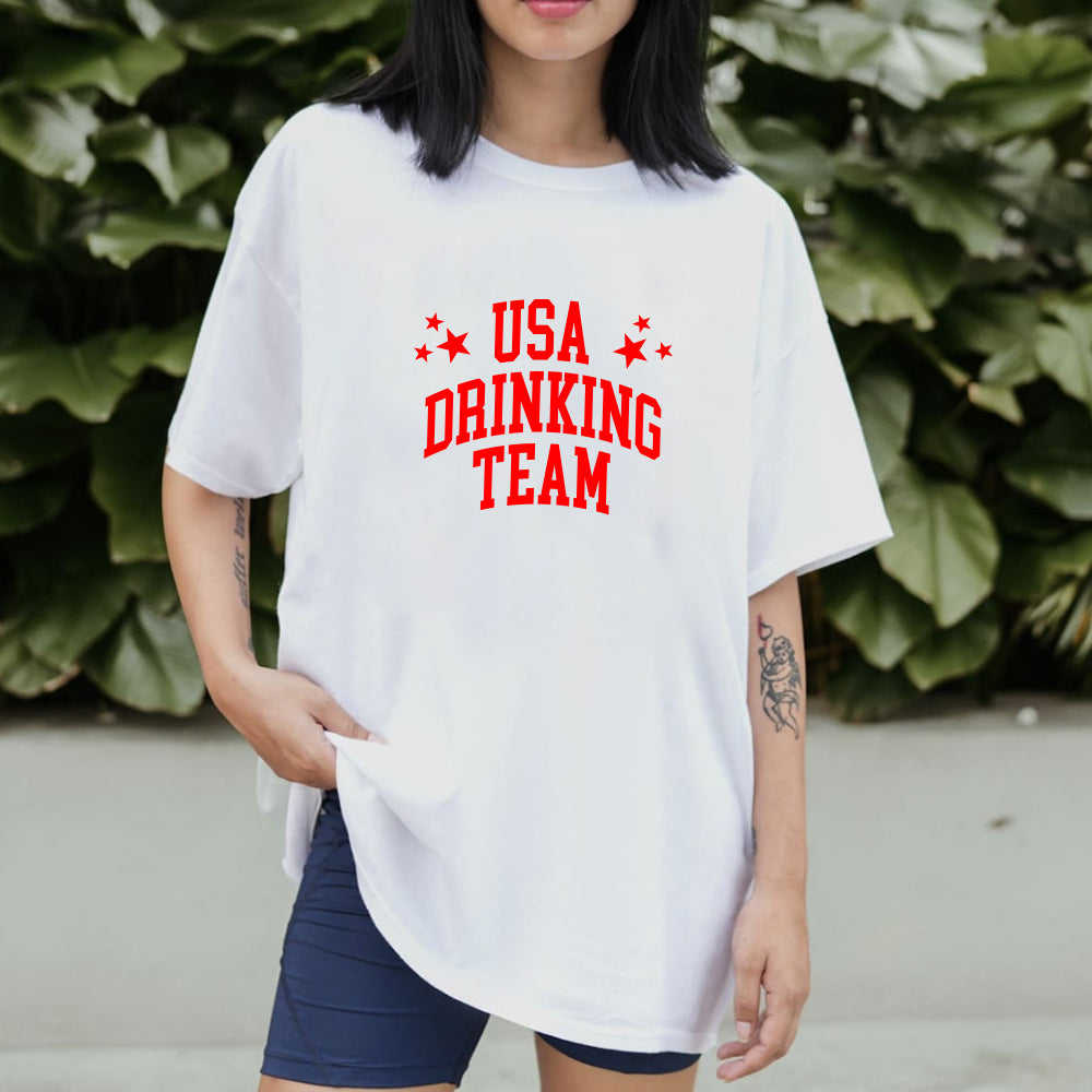 USA DRINKING TEAM [WOMENS COMFORT TEE]