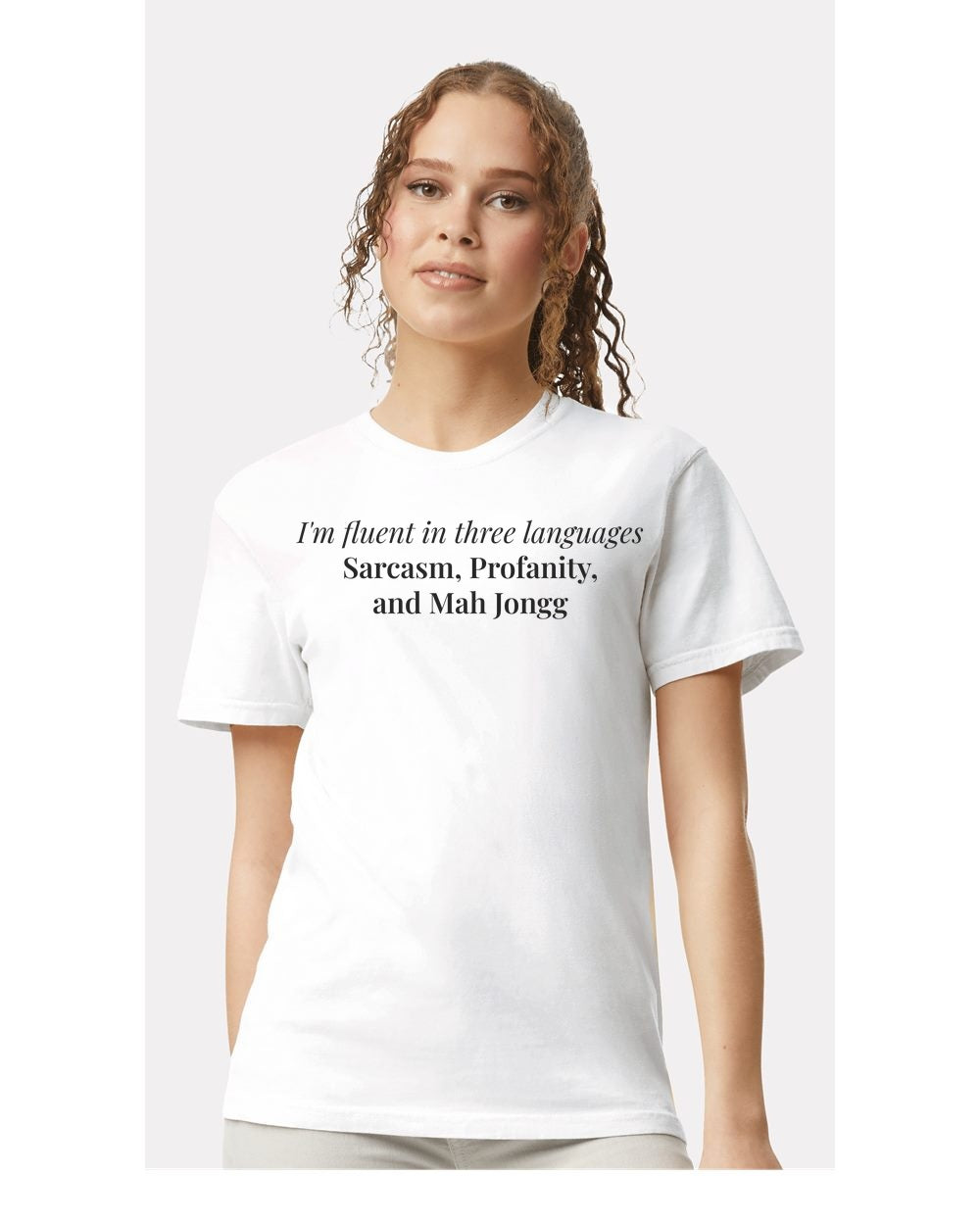 Fluent In Three Languages — Tee