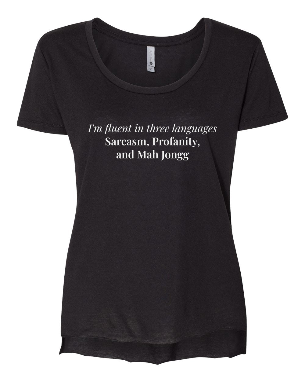 Fluent In Three Languages — Scoop Tee