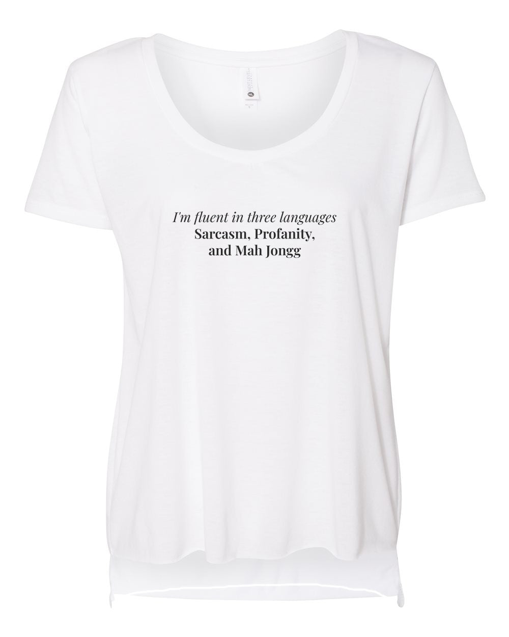 Fluent In Three Languages — Scoop Tee