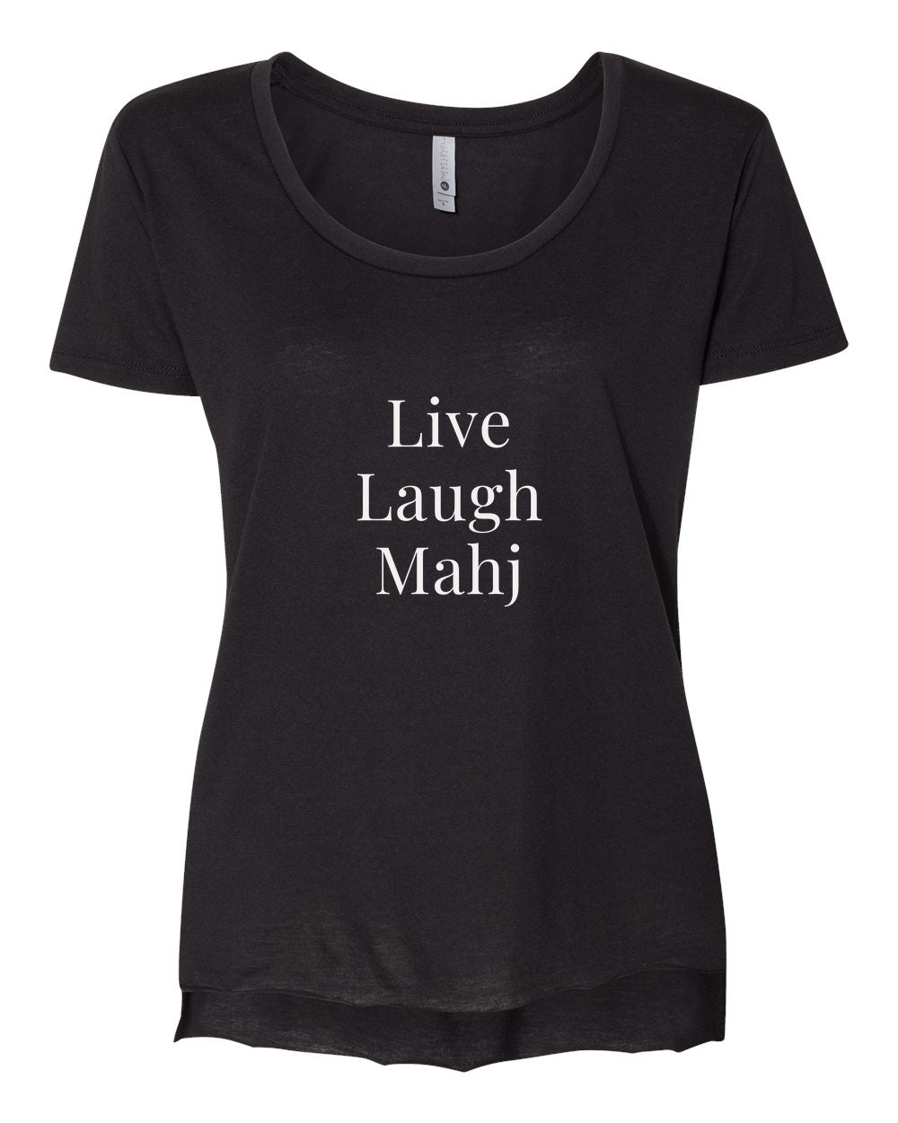 Live Laugh Mahj — Scoop Tee