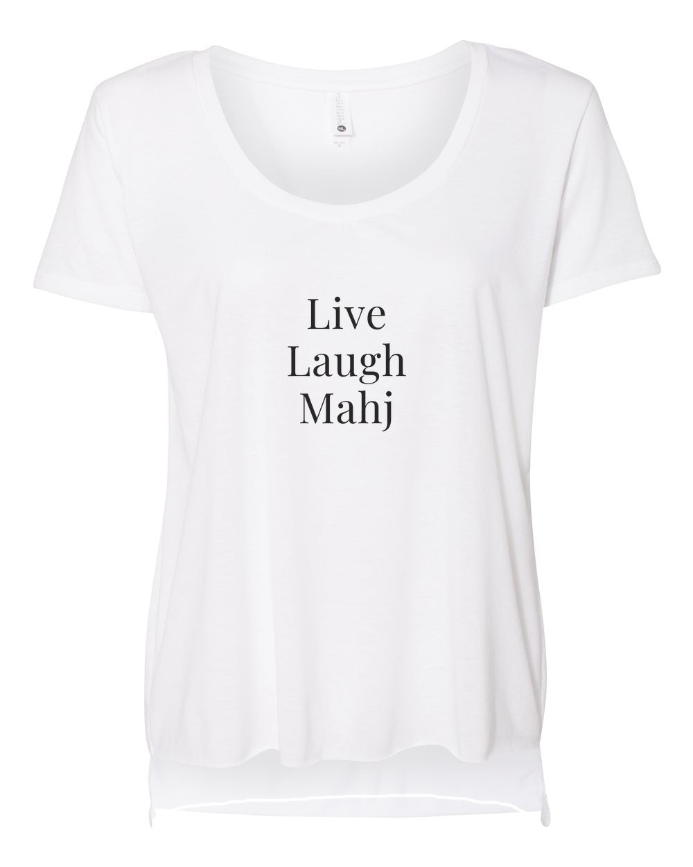 Live Laugh Mahj — Scoop Tee