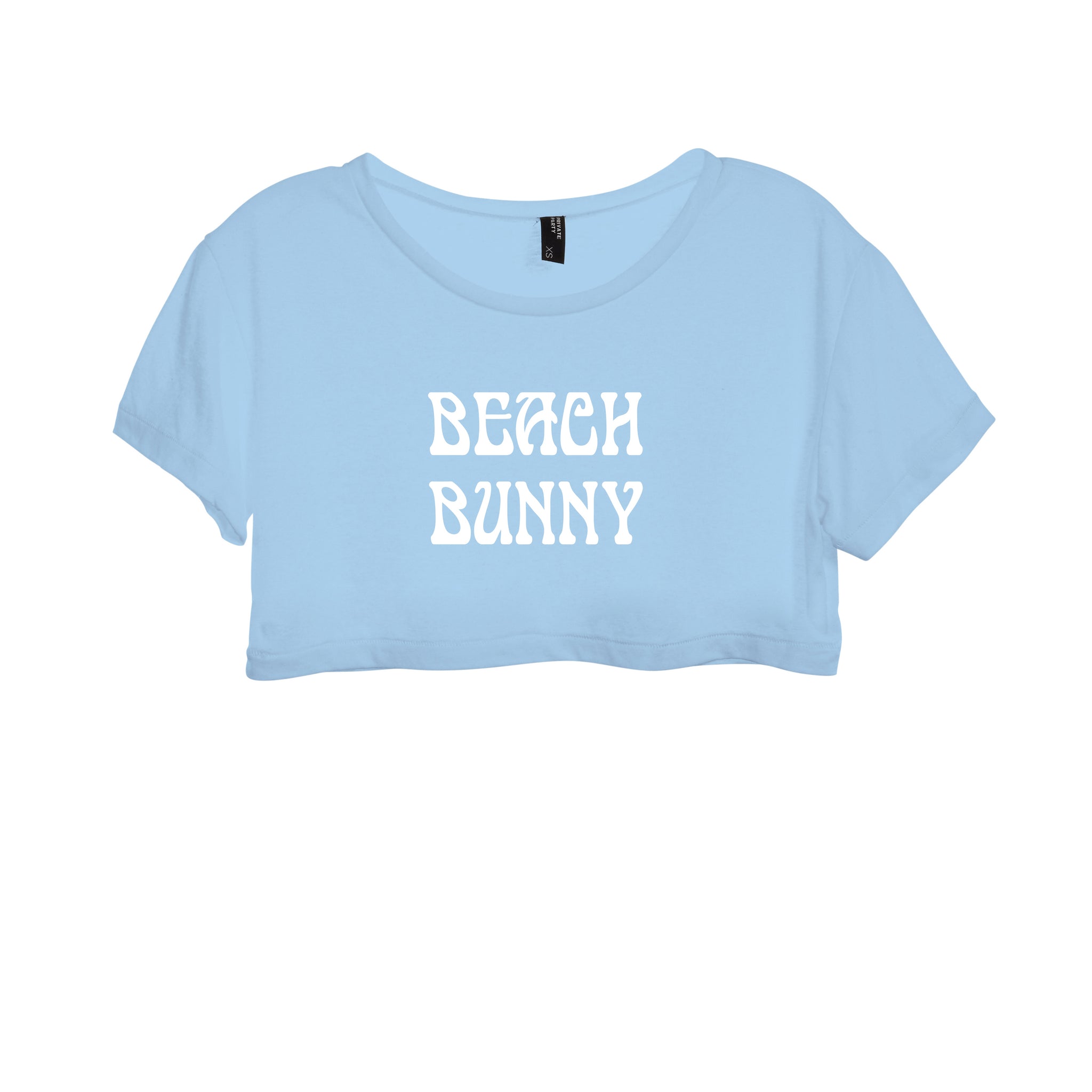 BEACH BUNNY [WOMEN'S CROP DISTRESSED BABY TEE]