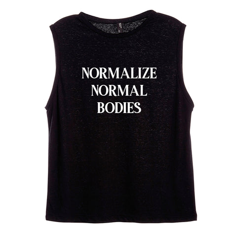 NORMALIZE NORMAL BODIES [WOMEN'S MUSCLE TANK]