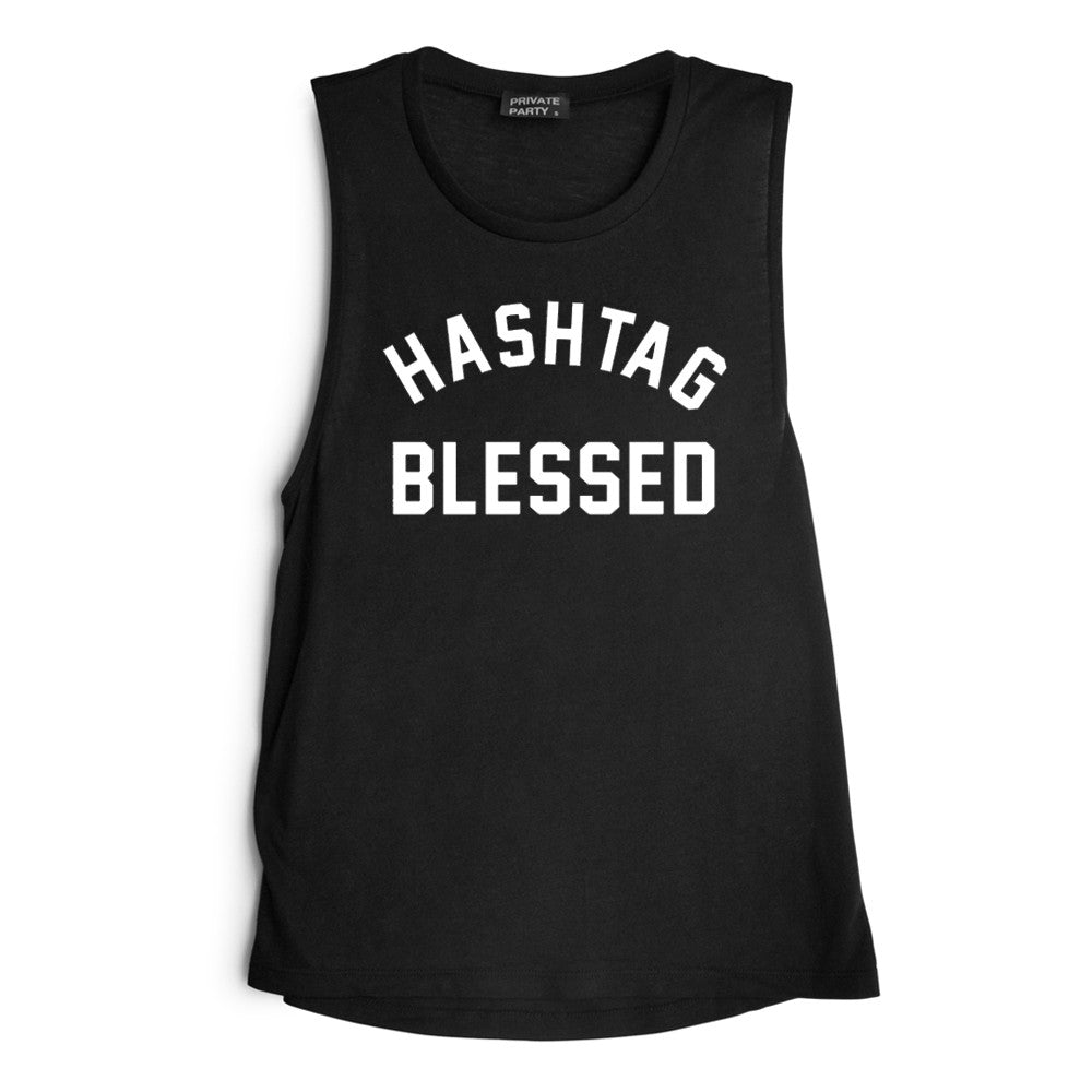 HASHTAG BLESSED [MUSCLE TANK]