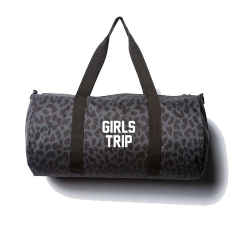 GIRLS TRIP [DAY TRIPPER DUFFEL BAG // BLACK CHEETAH]