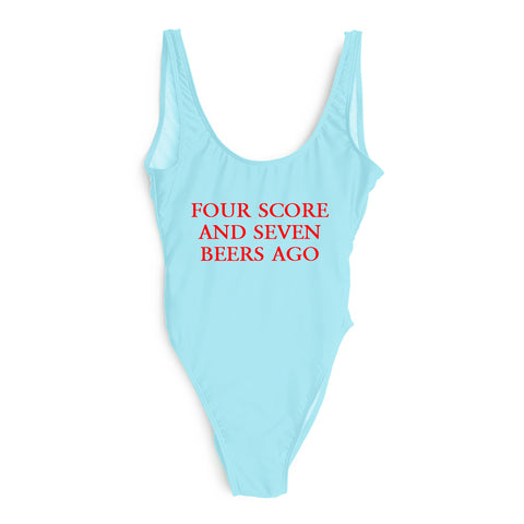 FOUR SCORE AND SEVEN BEERS AGO [SWIMSUIT]