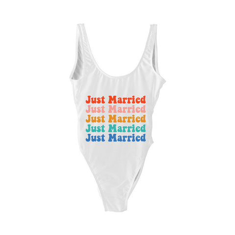 JUST MARRIED multi-color [SWIMSUIT]