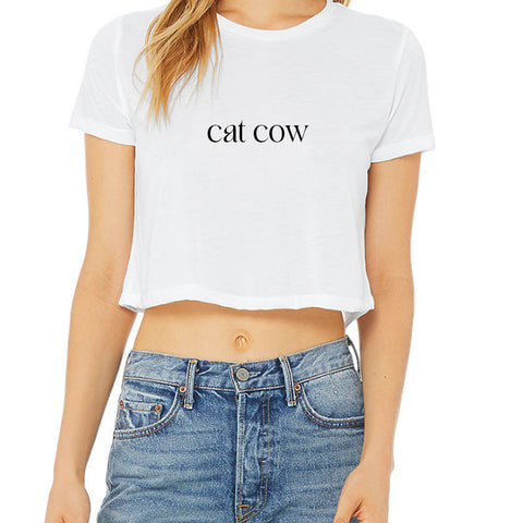 CAT COW [CROP TEE]