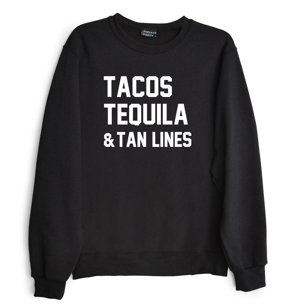Tacos Tequila and Tan Lines T-Shirt