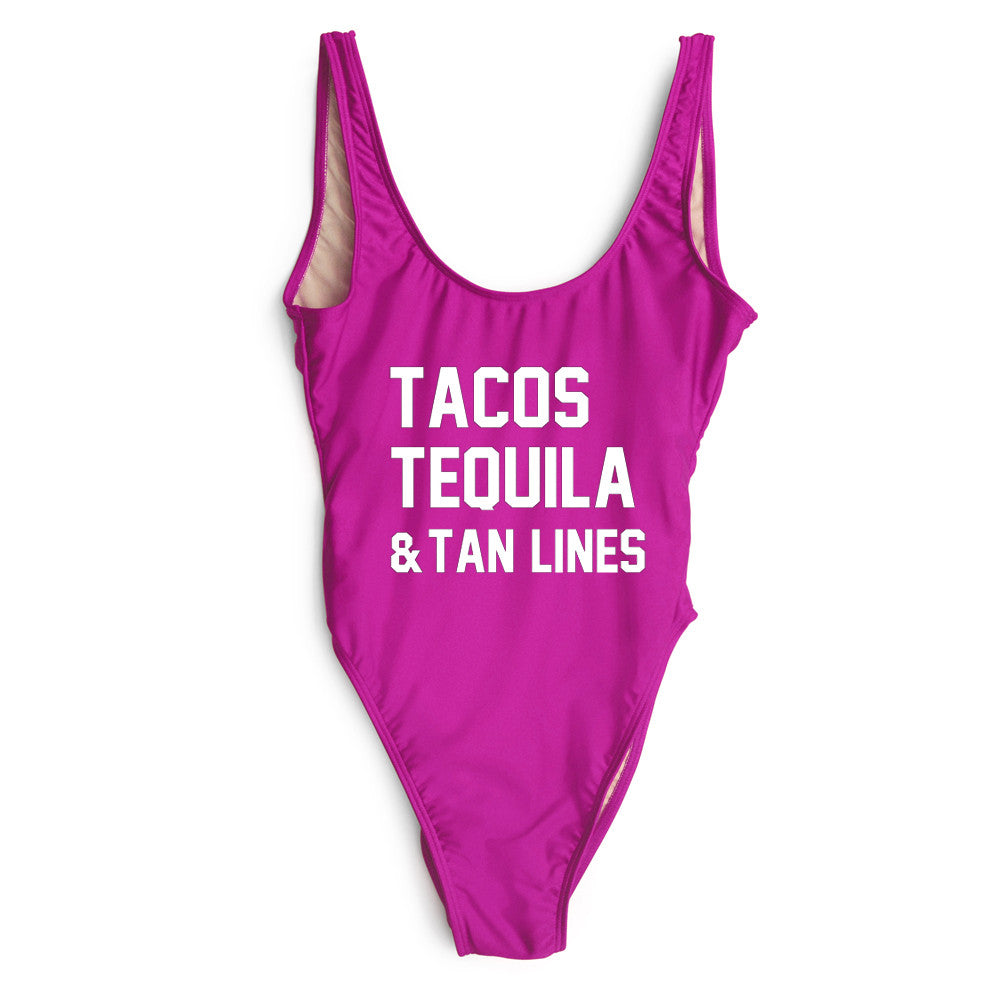 TACOS TEQUILA & TAN LINES [SWIMSUIT]