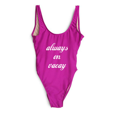 ALWAYS ON VACAY // NEW FONT [SWIMSUIT]