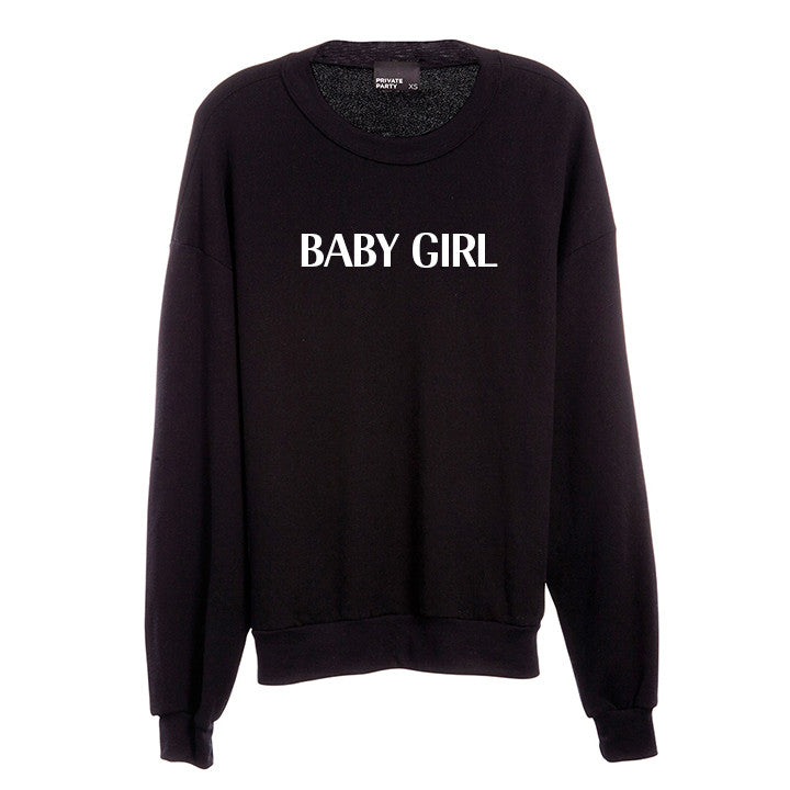 BABY GIRL UNISEX CREWNECK SWEATSHIRT PRIVATE PARTY