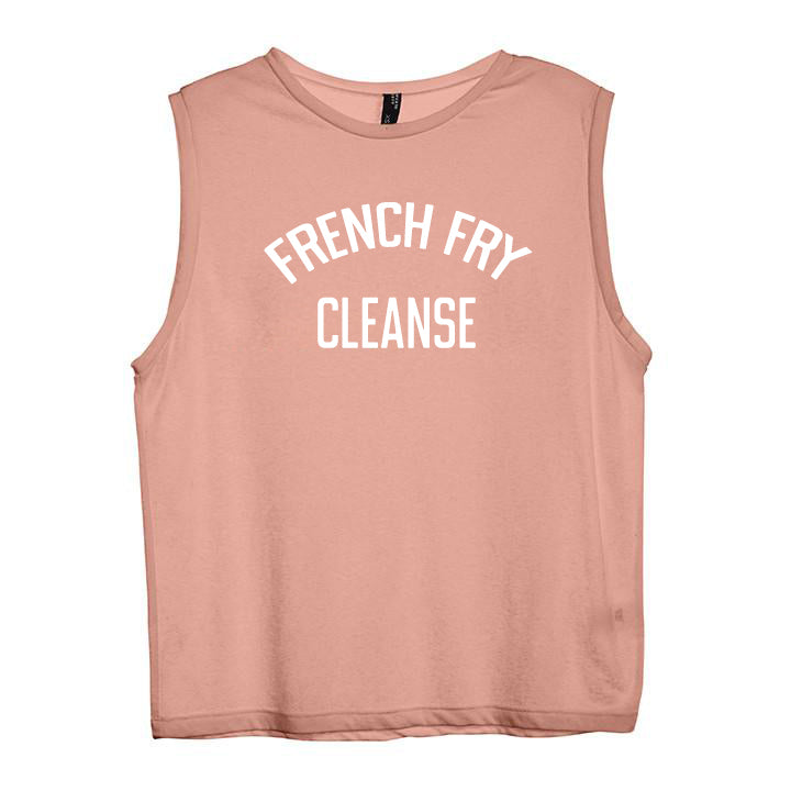 FRENCH FRY CLEANSE [WOMEN'S MUSCLE TANK]