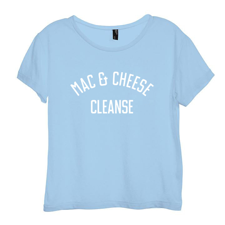 MAC & CHEESE CLEASE [DISTRESSED WOMEN'S 'BABY TEE']