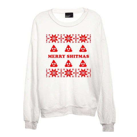 MERRY SHITMAS [UNISEX CREWNECK SWEATSHIRT]