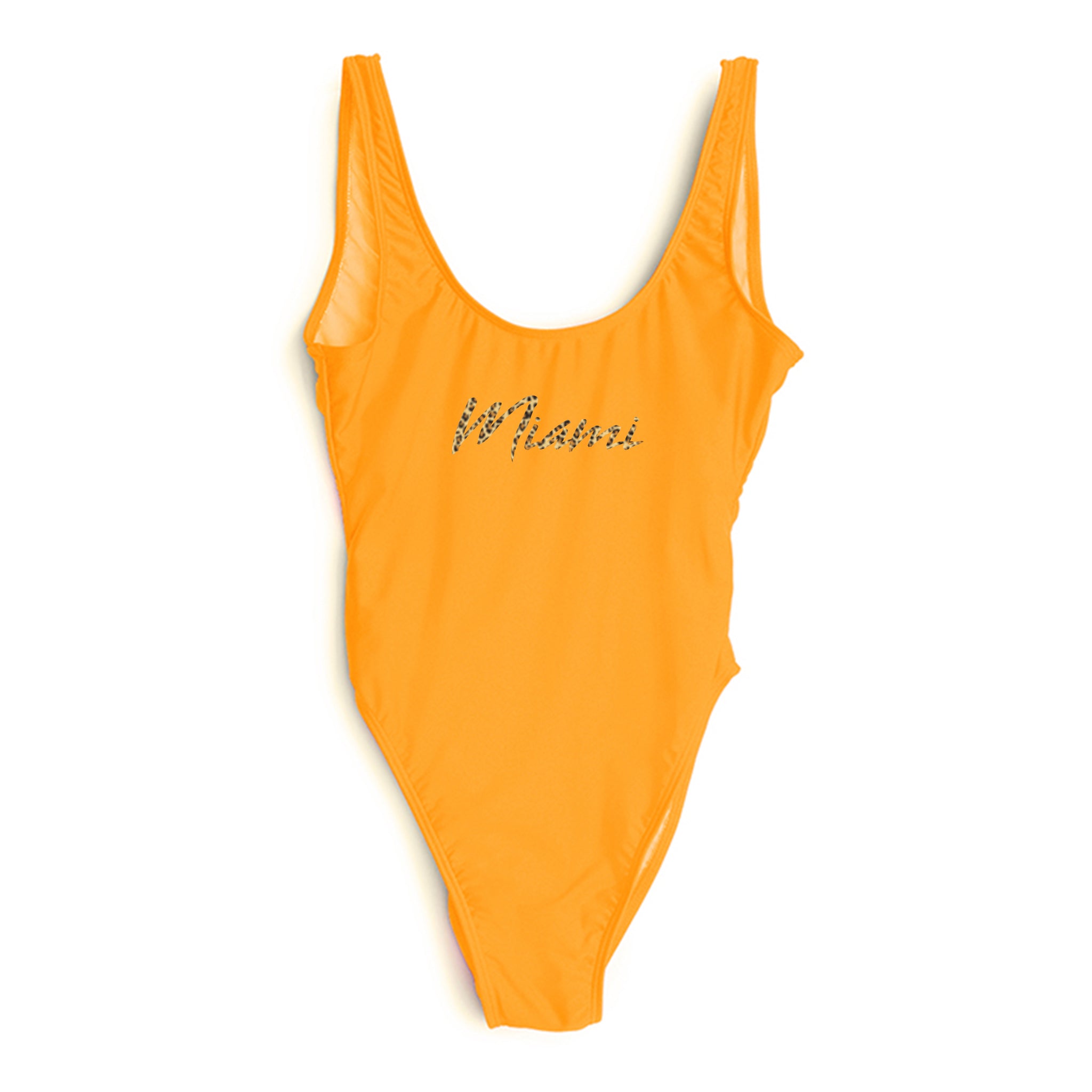 MIAMI W/ CHEETAH TEXT // NEW WILD THING FONT [SWIMSUIT]