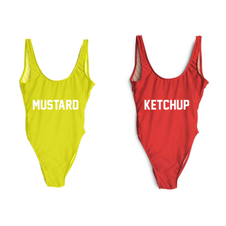 KETCHUP + MUSTARD [2 PACK DISCOUNT SWIMSUITS]