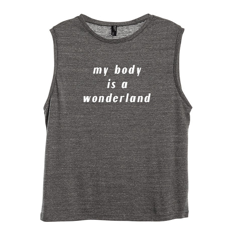 MY BODY IS A WONDERLAND [WOMEN'S MUSCLE TANK]