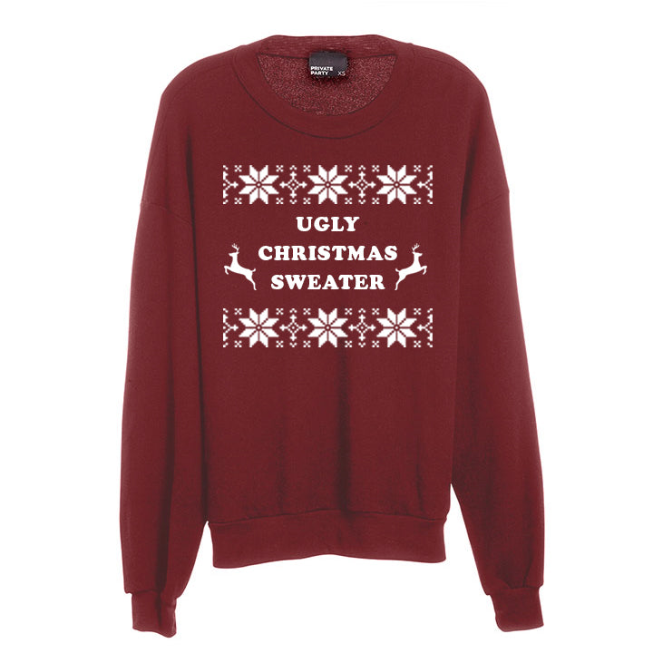Burgundy Ugly Christmas Sweater Hot Sale | bellvalefarms.com