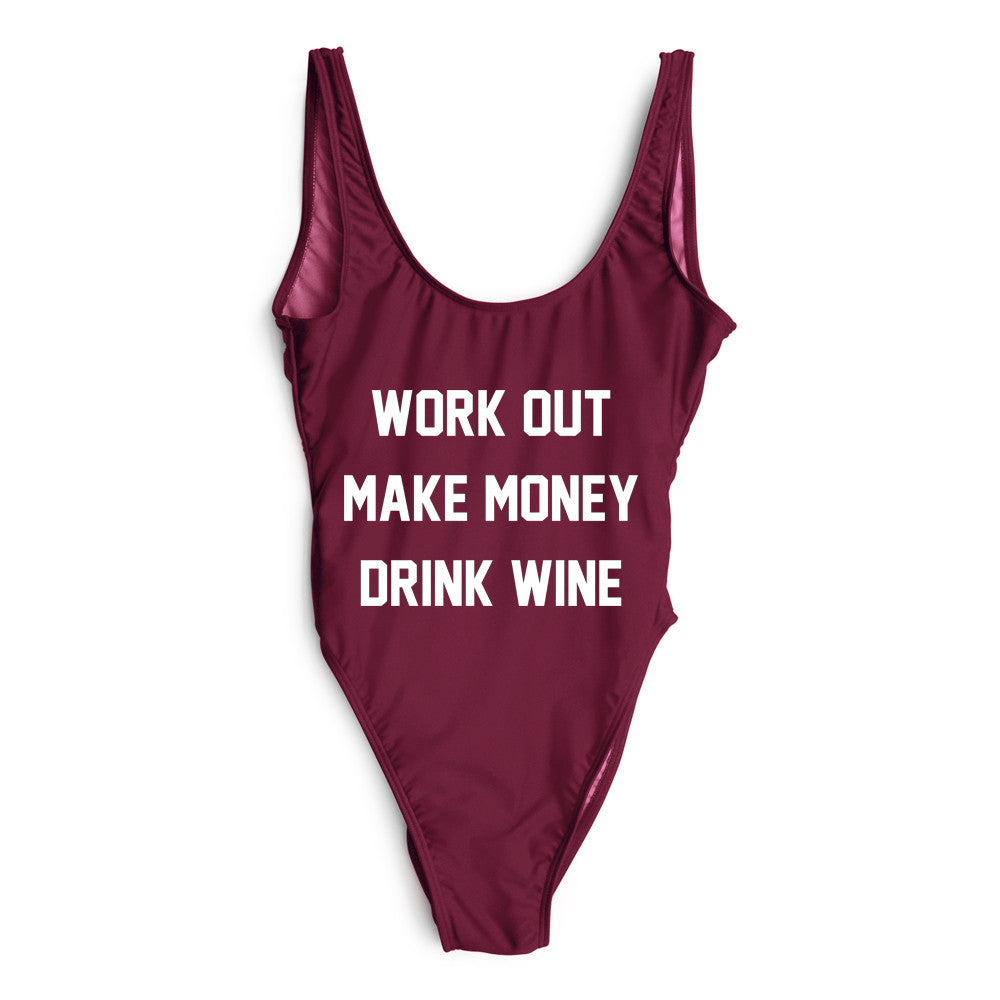 WORK OUT MAKE MONEY DRINK WINE [SWIMSUIT]